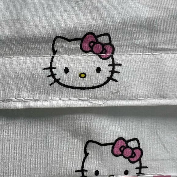 HELLO KITTY Cotton Queen‎ Sheet Set White & Pink - Picture 3 of 8